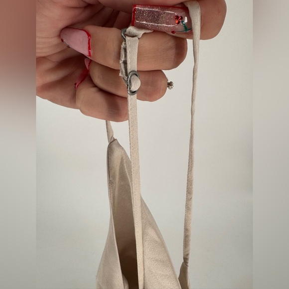 Abercrombie & Fitch Satin Cowl Neck T-Strap Bodysuit - Picture 9 of 12